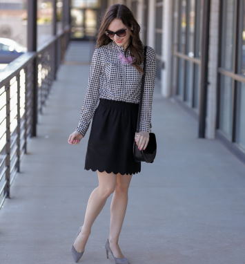 scallop skirt outfits